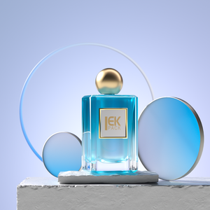 Commercio all'ingrosso <span class=keywords><strong>rosa</strong></span> quadrato 30ml 50ml 100ml bottiglia di vetro Spray per profumo di alta qualità chiaro smerigliato bottiglia di vetro con coperchio in oro - Product Image 2
