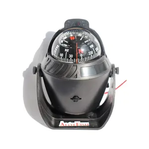 Vehicle-borne Type Compass LED Light Nautical Compass Magnetic Adjustment Outside Compass