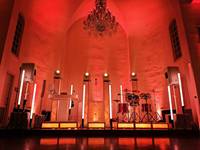 Lumières DJ portables sans fil à batterie, tube lumineux LED, contrôle par application WIFI, lumières de scène pour club, fête, DJ