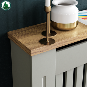 Couvercle de <span class=keywords><strong>radiateur</strong></span> de cuisine moderne, <span class=keywords><strong>grille</strong></span> grise, pour meuble en bois avec étagère en bois <span class=keywords><strong>MDF</strong></span> - Product Image 6