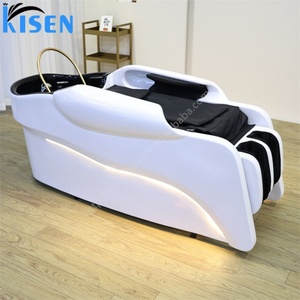 KISEN Comfortable Electric Massage Lay Down Chair Washing Salon Shampoo <b>Bed</b> Water Therapy Massage Head Spa Shampoo <b>Bed</b> - Product Image 1