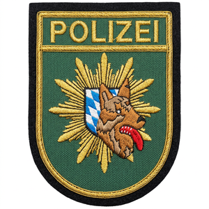 Insignia Bordada Personalizada de la Policía Alemana con Ancla y Corona de Laurel, Parche de Tela Cosido para Uniforme - Product Image 2