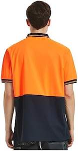 LXメンズ<span class=keywords><strong>Hi</strong></span>-<span class=keywords><strong>Vis</strong></span>ワークポロシャツ高視認性蛍光安全作業服ロゴ付きカスタマイズ可能 - Product Image 4