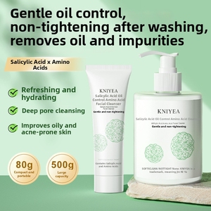 <span class=keywords><strong>Limpiador</strong></span> <span class=keywords><strong>Facial</strong></span> con Ácido Salicílico y Aminoácidos, Gel Espumoso de Limpieza Profunda, Refrescante y Control de Grasa, Muestra de <span class=keywords><strong>Limpiador</strong></span> <span class=keywords><strong>Facial</strong></span> - Product Image 2