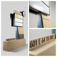Panneau de signalisation LED extérieur OEM pour centre commercial, éclairé, multi-panneaux, avec armoire en aluminium pour l'orientation des visiteurs
