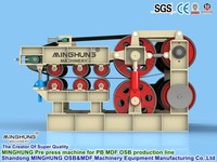 Machine de pressage à chaud continu de type ContiRoll, ligne de production de panneaux MDF, HDF et agglomérés, 100 000-500 000 CBM/an