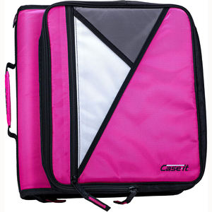 Case-it Factory Wholesale 3-Inch Zipper Round Ring Binder Laptop <b>Tablet</b> Portfolios Padfolio Binder Documents <b>Holder</b> Organizer - Product Image 3