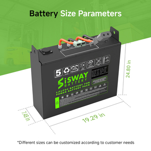 פתרון סוללה ל-lifepo4 עבור מלגזות חשמליות להתאמה אישית מ-100ah ל-500ah - Product Image 5