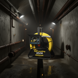 Cámara de inspección de tuberías Vevor Sewer Snake de 4.3 pulgadas, 1080P HD, autonivelante, 30M, con batería de 4500mAh, impermeable. - Product Image 2