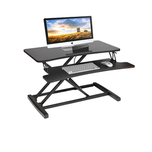 Bàn Đứng Ghế Văn Phòng Tại Nhà Điều Chỉnh Được Chiều Cao 32Inch Với Khay Bàn Phím Có Thể Tháo Rời Bộ Chuyển Đổi <span class=keywords><strong>Riser</strong></span> Cho Bàn Làm Việc - Product Image 1