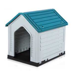 บ้านสุนัขกลางแจ้งสำหรับสุนัขขนาดกลางถึงใหญ่ ใช้ได้ทุกฤดู โครงสร้างแข็งแรงทันสมัย ทำจากพลาสติก ป้องกันฝน เหมาะสำหรับสุนัขพันธุ์บอร์เดอร์เชพเพิร์ด - Product Image 1