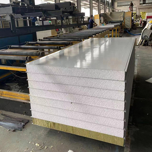 Vente en gros de panneaux sandwich ignifuges personnalisés, pour bâtiments préfabriqués, panneaux sandwich en <span class=keywords><strong>mousse</strong></span> pour salles de refroidissement - Product Image 5