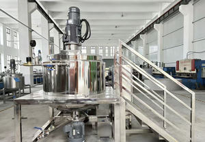 Máquina para Hacer Crema Cosmética con Plataforma <span class=keywords><strong>de</strong></span> Operación, Tanque <span class=keywords><strong>de</strong></span> Emulsión Homogeneizada para Detergente Líquido al Vacío - Product Image 3
