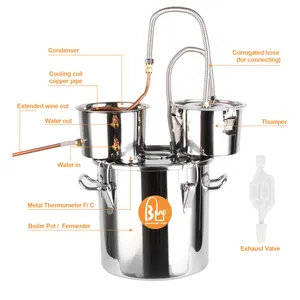 3 Pots Stainless Steel Spirits Home Brew Machine Brew Equipment All In One Home Brewing