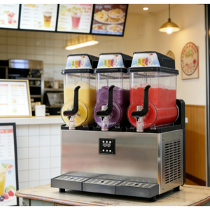 Machine à slush à double saveur avec contrôle numérique de la température pour les fêtes et les entreprises de restauration - Product Image 2