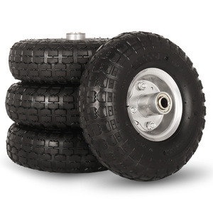 <span class=keywords><strong>10</strong></span> "Pneumatischer Gummireifen mit 5/8" Achs bohrung und 2,2 "Versatz nabe 4.<span class=keywords><strong>10</strong></span>/3.50-4" Schubkarre Hand Truck Wheel - Product Image 1