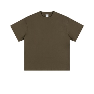 TKAN599D Nueva Moda Masculina de Verano, 100% Algodón, Estilo Holgado, Hombros Caídos, Prenda Básica Lisa, Ropa Deportiva Urbana - Product Image 2