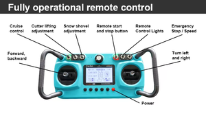 Spazzaneve Telecomandato: Robot Spazzaneve Elettrico Multiuso con Cingoli in Gomma, Attrezzatura per Rimozione Neve - Product Image 3