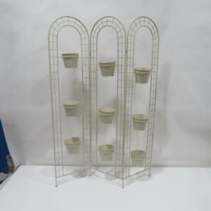 Support de plantes de jardin pliant traditionnel en métal facile à assembler 9 pots pour mariages en plein air prend en charge les plantes grimpantes <span class=keywords><strong>tonnelle</strong></span> ornementale - Product Image 6