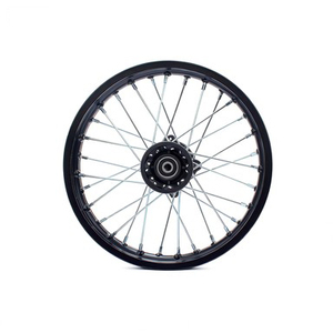 Ensemble de roues et jantes de moto tout-terrain 12/14/17 pouces, avant et arrière, moyeu de roue à rayons en aluminium noir pour moto tout-terrain 50-160CC CRF BBR XR - Product Image 5