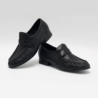 Mocassins en cuir véritable noir pour femmes, chaussures plates décontractées confortables pour un usage quotidien, chaussures élégantes pour femmes