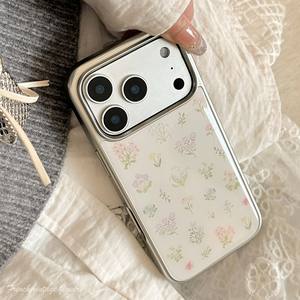 Flores de resina para funda de iPhone 17 Pro Max, estilo fresco de primavera para Apple 17, 16 de resina, 13 con galvanoplastia - Product Image 1