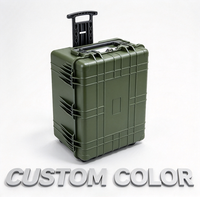 Valise à roulettes rigide en PP étanche IP67 avec poignée télescopique, antichoc, pour équipement de vol et outils, avec mousse, OEM