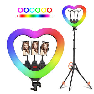 <span class=keywords><strong>MJ33</strong></span>-6 <span class=keywords><strong>RGB</strong></span> Fill Colorful Live Beauty Ring Light 14 pouces <span class=keywords><strong>LED</strong></span> Fill Ring Light avec trépied Éclairage photographique en vente - Product Image 6