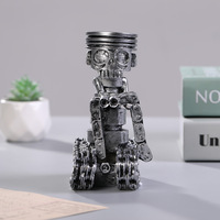 Ornement robot en résine Kozie de haute qualité, statue moderne et créative pour salon, bureau, bureau à domicile avec logo personnalisé