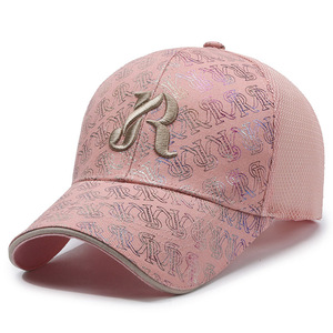 Gorra de béisbol con bordado de letras tridimensionales para hombre y mujer, gorra de malla transpirable con protección solar, sombrero de leopardo a cuadros - Product Image 4