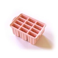 Moule à glace fantaisie 12 cavités en silicone de qualité alimentaire, multicolore, antiadhésif, pour bâtonnets glacés