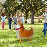 NOUVEAU Ballons en aluminium pour animaux de compagnie, motif dessin animé, avec hélium, pour jouet d'enfant, fête en plein air pour enfants, certifié FSC