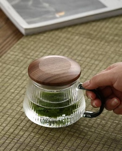 Usine En Gros Thé Séparation Tasse À Thé Épaissie <span class=keywords><strong>Pyrex</strong></span> Tasse À Eau avec Poignée Filtre Bureau Tasses À Thé avec Couvercle - Product Image 6