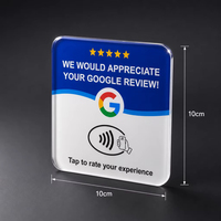 Carte NFC en acrylique étanche 12 cm NTAG213 NTAG215 NTAG216 13,56 MHz, étiquette sans contact pour hôtel, restaurant, commerce de détail