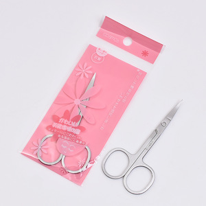 Stainless Steel Beauty Scissors Sharp Tip Straight Blade For Eyebrow <b>Nose</b> Hair Trimming Makeup Use - Product Image 2