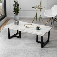 Table basse moderne minimaliste et légère en ardoise de luxe pour petits appartements Table d'appoint de forme irrégulière pour le salon Internet