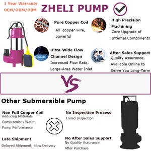 Bomba Sumergible para Aguas Residuales Pequeña, Mini Dispensadora, Aumento de Presión para Pozo, Transferencia de Agua de Río <span class=keywords><strong>Perezoso</strong></span> - Product Image 5