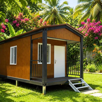 Conteneur de bureau détachable résistant à la corrosion, avec structure galvanisée et panneaux isolés, cabine modulaire portable pour utilisation en climat tropical
