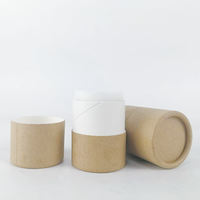 Contenants cylindriques en papier kraft recyclable de 45 ml pour déodorant en stick, lotion, crème solaire, crème pour le visage, huiles essentielles, soins de la peau