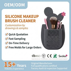 Tappetino Multiuso per la Pulizia dei Pennelli da Trucco, Porta Rossetti in Silicone, Organizer Cosmetico Premium per Pennelli - Product Image 6