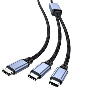 Kabel pengisi daya cepat, Transfer Data USB C ke USB ganda 100W untuk iPhone 16 15 Laptop iPad Samsung Switch OEM <span class=keywords><strong>2</strong></span> in 1 dapat diterima - Product Image 2