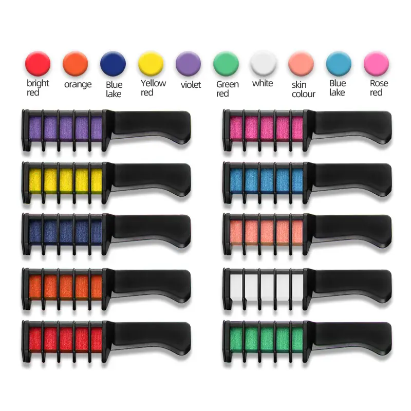 Washable Hair color Dye pastel diy Temporary Hair Chalk Comb for kids