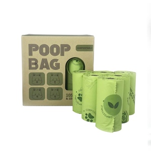 Wholesale Customizable Logo Fully Compostable Smell Proof PE Small Animal Waste <b>Roll</b> <b>Colourful</b> Dog Poop Bags Adequate Stock - Product Image 1