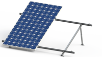 Système de montage de panneaux solaires à toit plat Amoysolar avec support en Z, système de trépied fixe PV avec garantie de 12 ans