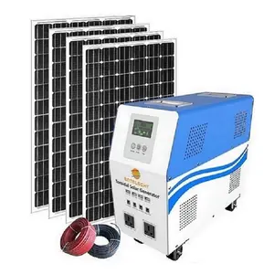 Günstigstes komplettes 10kw Solar Emergency House Generator 12200w oder Strom versorgungs system zum Laden der Autobatterie