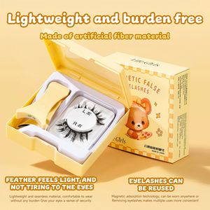Faux cils magnétiques Life Girls, 6 aimants, courbure C, fibres synthétiques pour femmes - Product Image 4