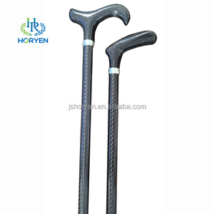 عكاز يدوي مريح بقبضة T من ألياف الكربون عمود خفيف للغاية ، عكاز لكبار السن - Product Image 4