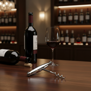 Cavatappi 'ELEGANCE' 100mm in Acciaio Inossidabile, Set Apribottiglie con Logo Personalizzabile - Product Image 3