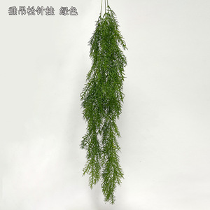 Planta Artificial de Sauce Llorón para Colgar en la Pared, PVC Suave, Planta Verde Individual para Decoraciones Colgantes - Product Image 3