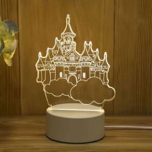 Nouvelle Lampe LED USB 3D Illusion Créative Personnalisée avec Photo, Design Anime Lapin Lune, en Plastique ABS, pour Chambre d'Enfant, Maison, Base de Table/Bureau - Product Image 4